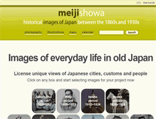 Tablet Screenshot of meijishowa.com